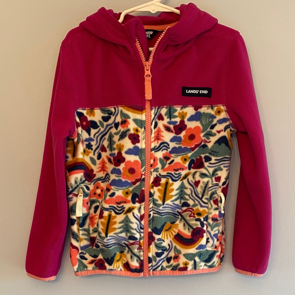 Lands End Toddler Girl Fleece Jacket